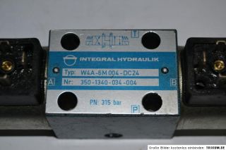 HYDRAULIK Wegeventil Typ W4A   6M 004   DC 24 / PN 315 bar