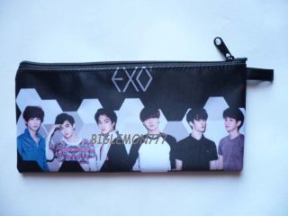 EXO K Korean Boy Band Zipper Pen Pencil Case Bag Pouch P1
