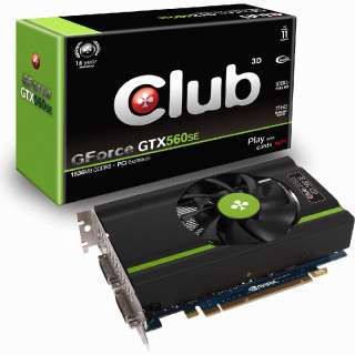 1536MB Club 3D GeForce GTX 560 SE Professionell Aktiv PCIe 2.0 x16