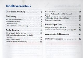 VW RCD 310 Radio CD Bedienungsanleitung 2010 Betriebsanleitung RN