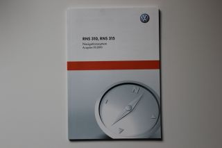 Original VW RNS 310 315 Navi Bedienungsanleitung BDA Anleitung