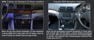 BMW E39 E53 X5 E38 AUTO DVD GPS Navi Autoradio 5ER 2 Zone IPOD RDS TMC
