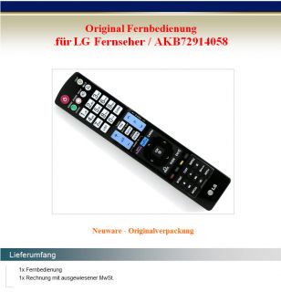 Original Fernbedienung für LG AKB72914058 TV Fernseher Remote Control