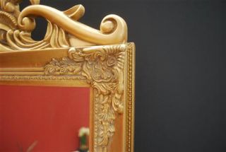 Standspiegel 180 x 45 cm Spiegel antik Gold barock Landhaus