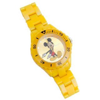 Disney Kinder Armbanduhr Mickey Mouse gelb Analog Quartz 25757