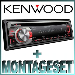 Kenwood KDC 316UR CD/USB Receiver BMW 3er E46 Bj. 1998 2007 SET 3