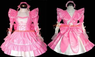 Sexy pink PVC Dienstmädchen Kostüm (Zofen) Lack G318