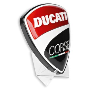 DUCATI CORSE Logo Werbeschild Aufsteller Schild Reklame NEU 
