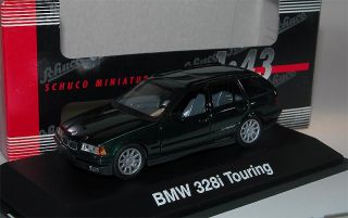 Schuco 04082, BMW 328i Touring (E36) 1995 99, d.grün metallic, 1/43