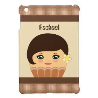 Kawaii Brown Cute Cupcake Character IPad Mini Case