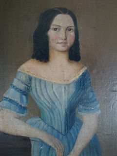 1212A1 331 Biedermeier Gemälde Sängerin mit Notenblatt um 1820