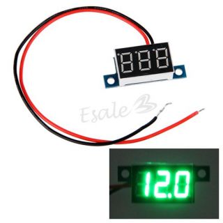 Mini Digital Panel Meter Voltmeter Spannungsanzeige LED 3.3 30V Grün