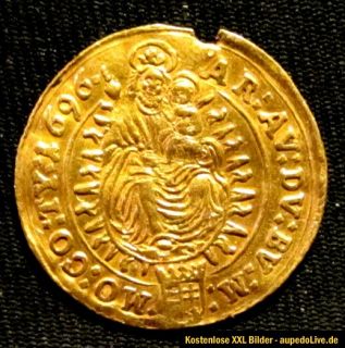 Goldmünze von 1696