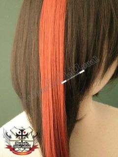 PUNK PUNK EMO CYBER HAIR EXTENSION costume 15 LAVA RED
