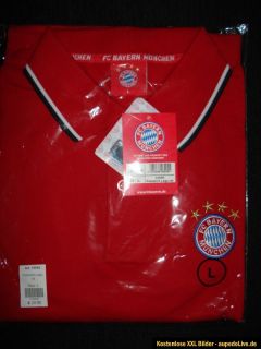 FC Bayern München Logo Poloshirt in der Grösse L. Neu und noch