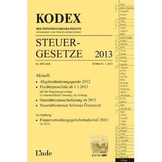 KODEX Steuergesetze 2013 (f. Österreich) Werner Doralt