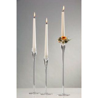 Kerzenhalter Kerzenständer Kerzenleuchter Glas 25 cm 