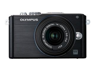 Olympus PEN E PL3 12,3 MP Digitalkamera   Schwarz Kit mit 14 42mm