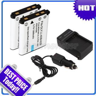 Battery +Charger for Fuji NP 45 FinePix JX350 JX355 T200 T250 J100