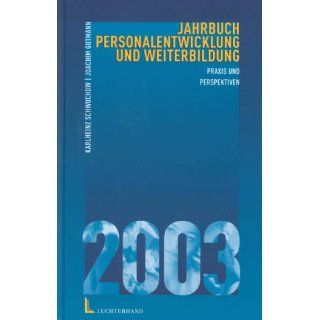 Jahrbuch Personalentwicklung und Weiterbildung 2003 
