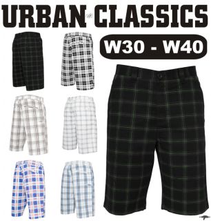 URBAN CLASSICS Checked Shorts TB371 W30 40 6 Farben Karo Herren Hose