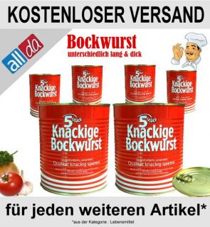 Dosen Bockwurst 6x845g Würstchen Dose MHD 04.01.2013