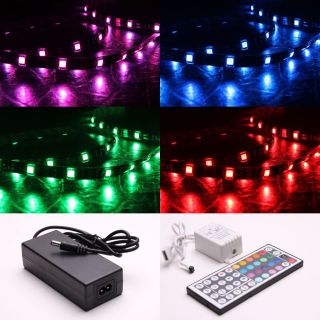 5m RGB LED Strip Set (mehrfarbig)   inkl. Fernbedienung & Trafo
