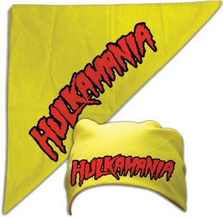 Hulk Hogan Hulkamania Yellow Bandana  New