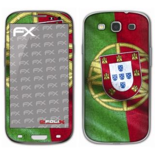 atFoliX Designfolie Portugal Flagge für Samsung Galaxy S3 GT I9300