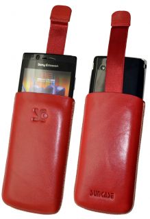 Sony Ericsson Xperia Arc   Etui Tasche Hülle in ROT