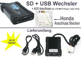 USB SD  Wechsler AUX Adapter Player HONDA Suzuki #8