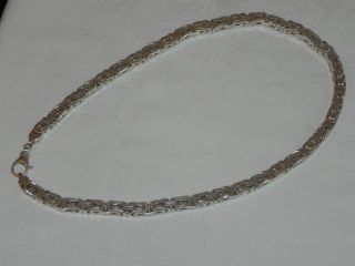 Sterling Silber Königskette eckig 10mm / 74cm / 377 Gramm TOP