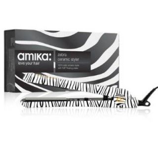 amika Zebra Hair Straightener with 1.5 Ceramic Plates