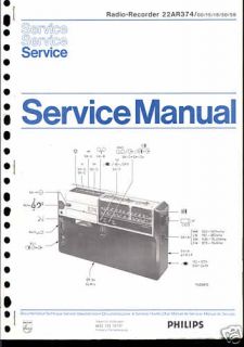 Philips Original Service Manual für 22 AR 374