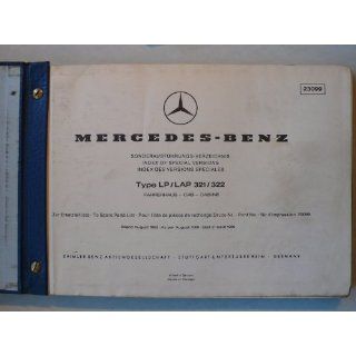 Mercedes Benz LKW LP/LAP 321/322 Fahrerhaus   Ersatzteileliste Ausgabe