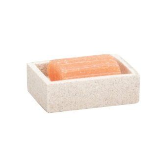 Zeller 18455 Seifenschale Stone, Polyresin 12.5 x 8, 8 x 3, 6 cm