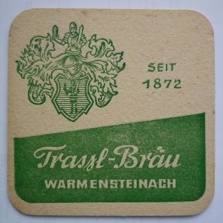 alter Bierdeckel   Trassl Bräu Warmensteinach   Brauerei   BF391 1212