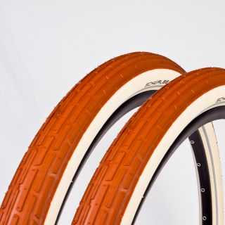 2x Schwalbe Fat Frank Fahrrad Reifen braun weiß 28 x 2,0 50 622