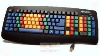 GeneralKeys USB Tastatur Learning Keyboard + 3D Tipptrainer