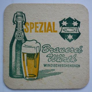 alter Bierdeckel   BD   Brauerei Würth Windischeschenbach   BF399