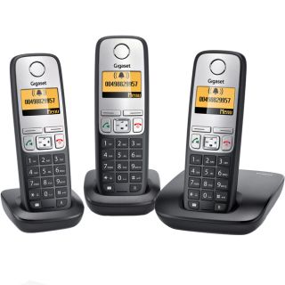 Gigaset A400 TRIO/3er   Schnurloses Analog Telefon Set