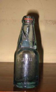 Codd Bottle Kugel Verschluss Flasche Kracherl orig.