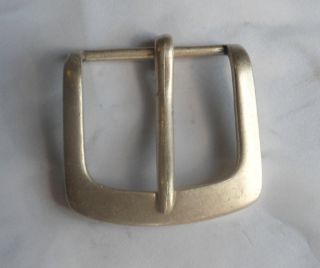 Boucle ceinture métal vieille argent 5x5.5cm pour lanière 40mm x01