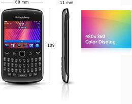 BlackBerry Curve 9360 Smartphone (6,2 cm (2,4 Zoll) Display, 5