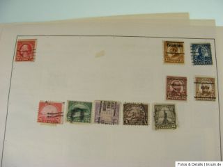 Alte USA Sammlung aus Schwaneberger Album Briefmarken / old USA stamps