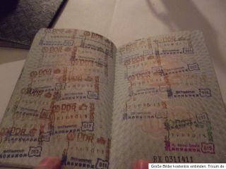 DDR Reisepass Dienstvisum Stempel ohne ende 2 x Pässe