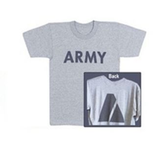 US ARMY PT Shirt PFT Tshirt Large