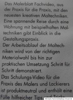 VHS Video Neue kreative Maltechniken