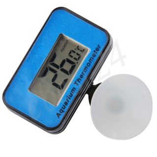 Digital LCD Anzeige Fische Aquarium Thermometer Wassertests +Saugnapf