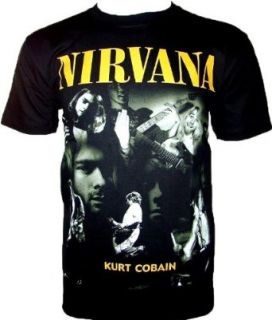 NIRVANA T SHIRT Kurt Cobain Fanshirt Schwarz Black Gr L 